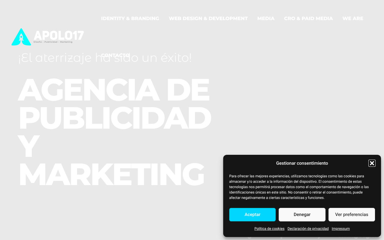 Agencia Marketing Digital APOLO17: Web & SEO en Barcelona screenshot