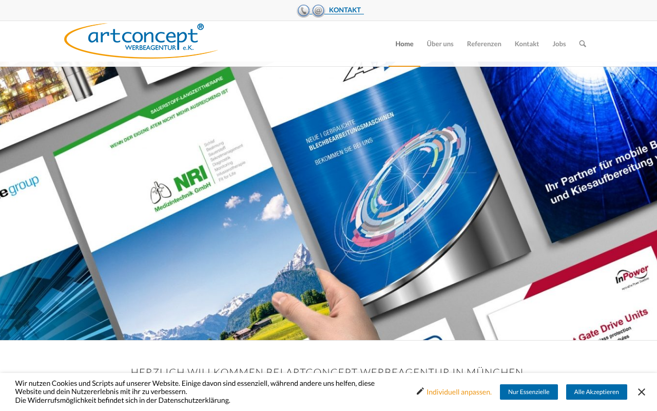 artconcept Werbeagentur GmbH screenshot