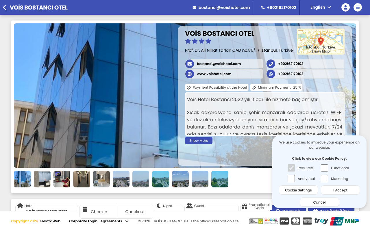 Vois Hotel Bostancı & SPA screenshot