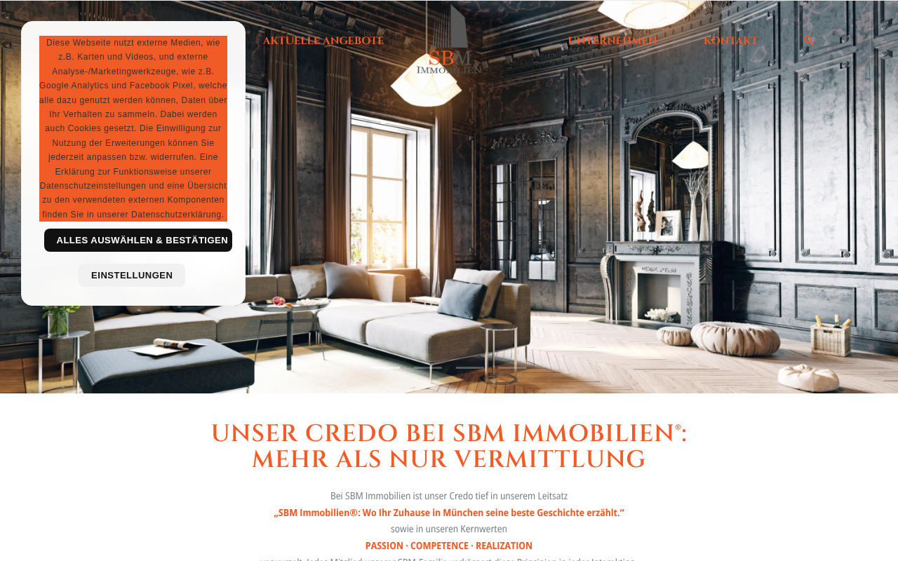 SBM Immobilien® • Immobilienmakler München screenshot