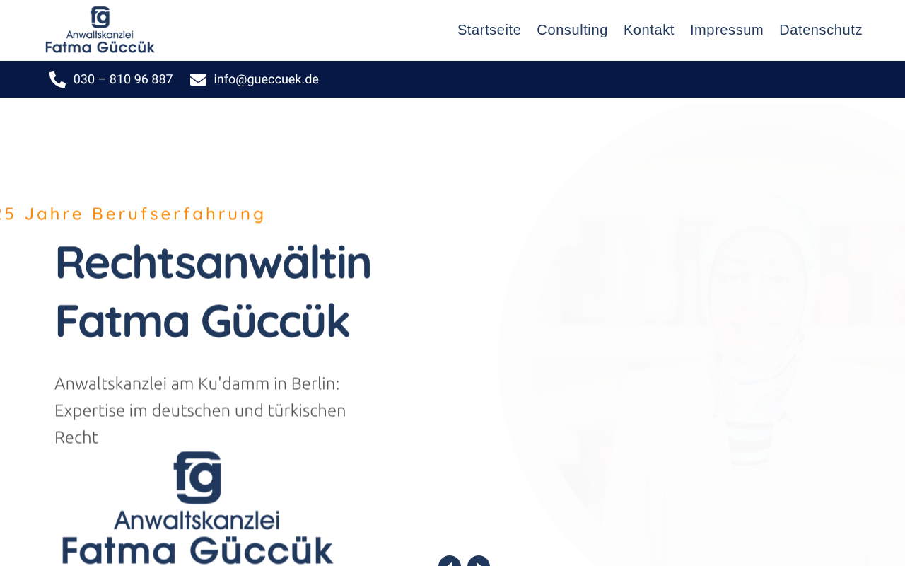 Rechtsanwältin Fatma Güccük - Berlin screenshot