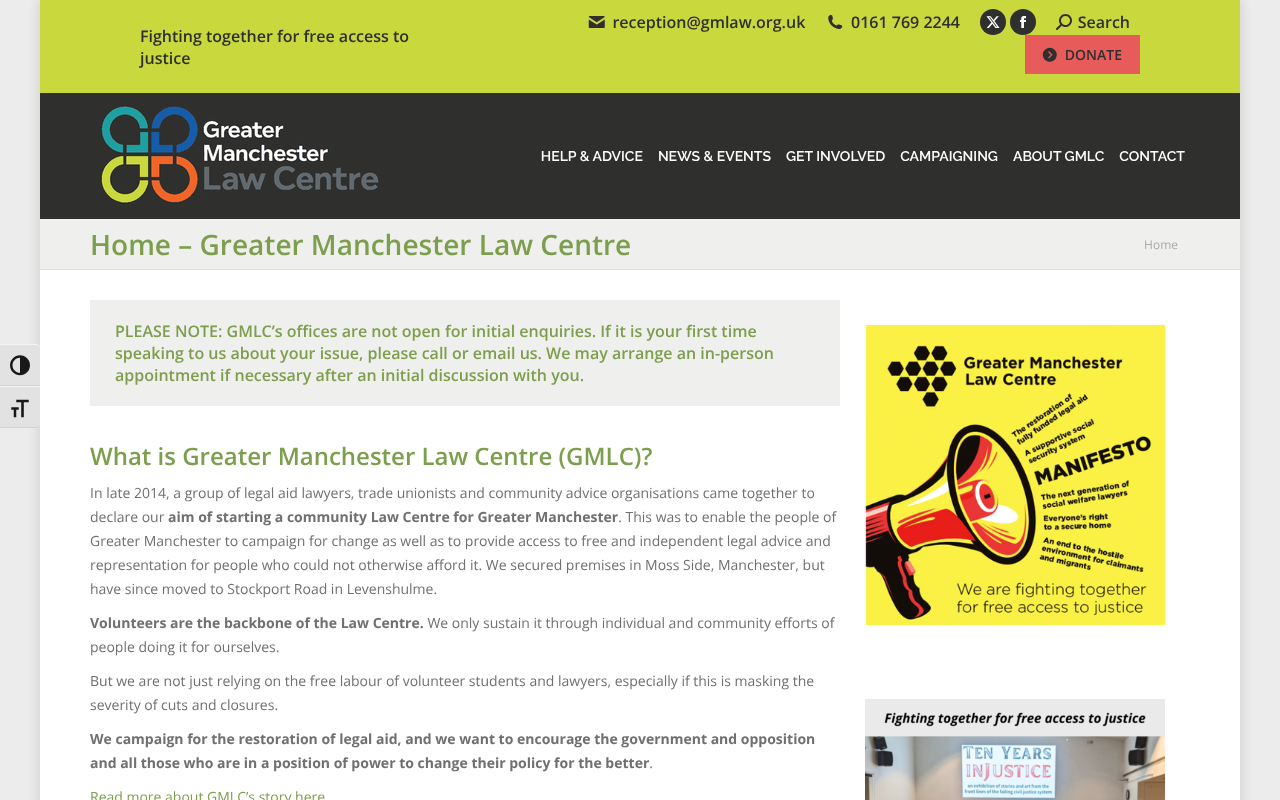Greater Manchester Law Centre