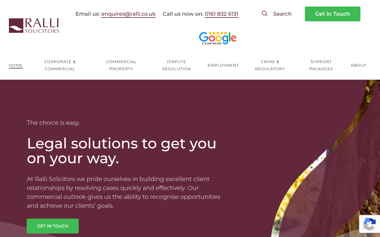 Ralli Solicitors LLP screenshot