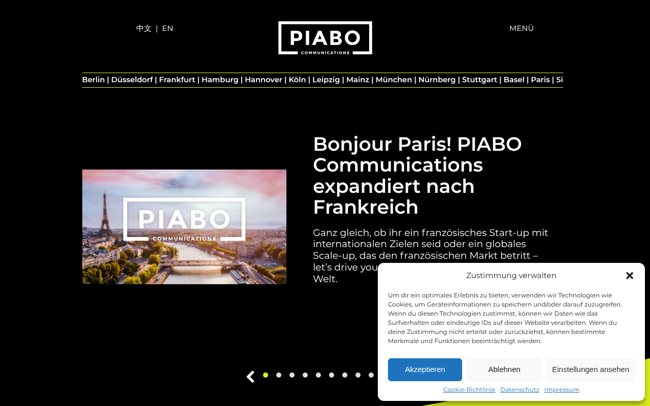 PIABO Communications Munich screenshot