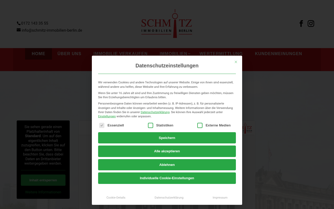 Schmitz Immobilien Berlin screenshot