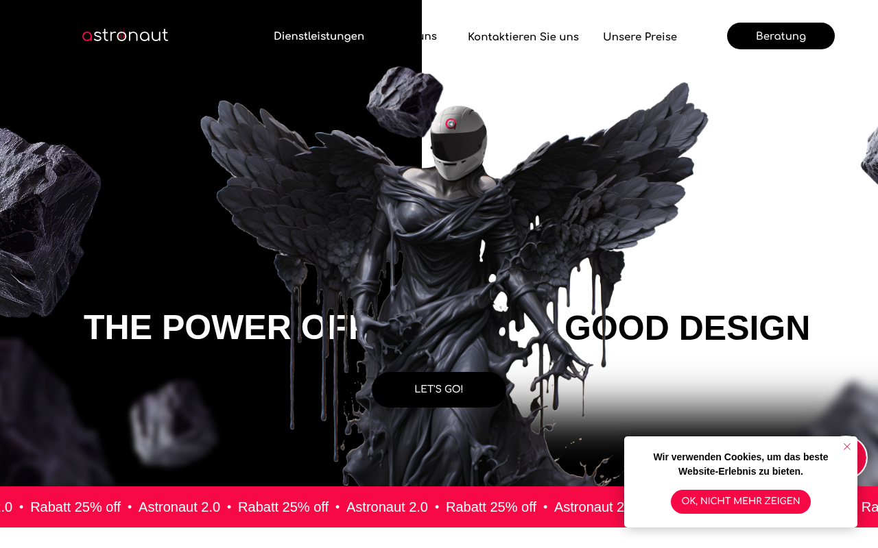Webdesign agentur berlin - Astronaut 2.0 screenshot