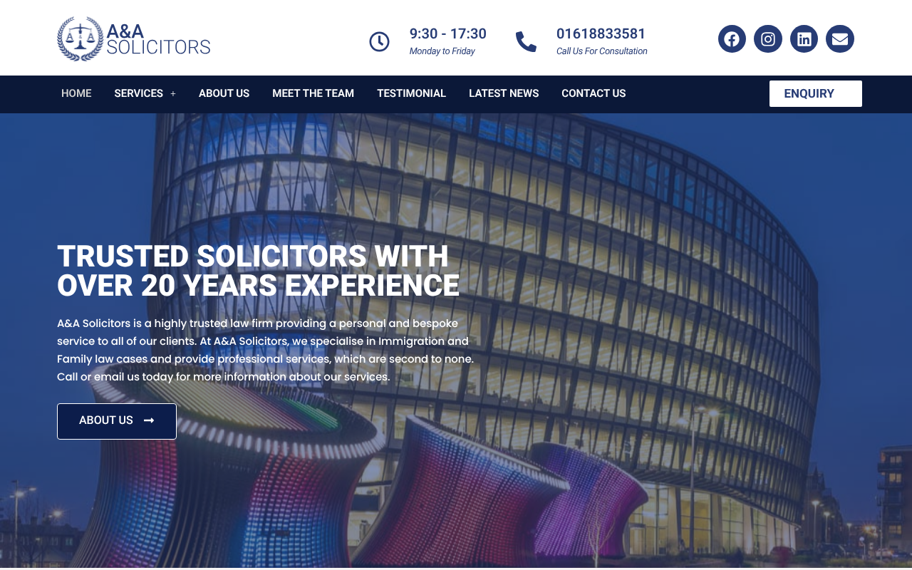 A&A Solicitors Ltd screenshot
