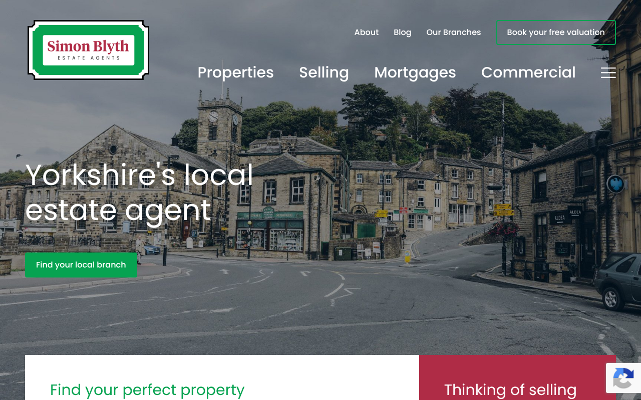 Simon Blyth Estate Agents, Sheffield screenshot