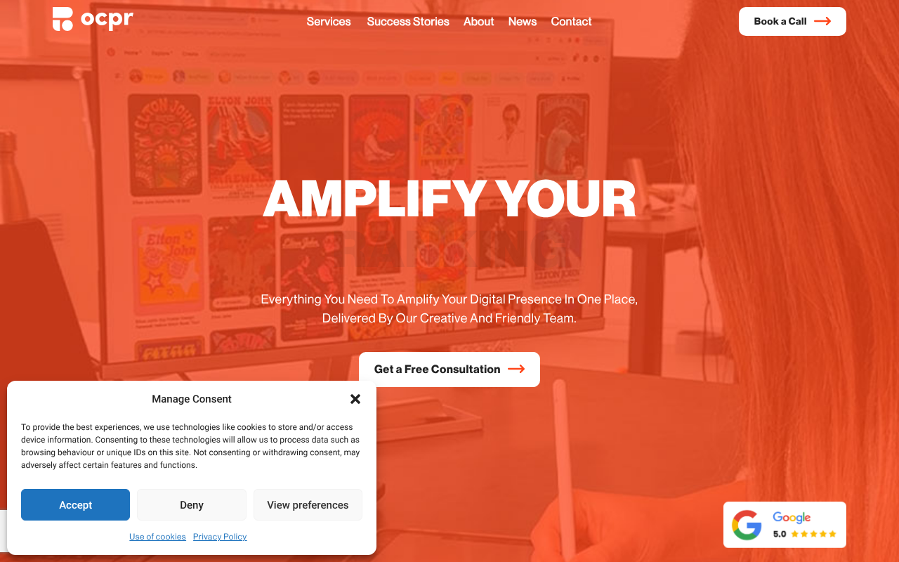 OCPR - Digital Marketing Agency screenshot