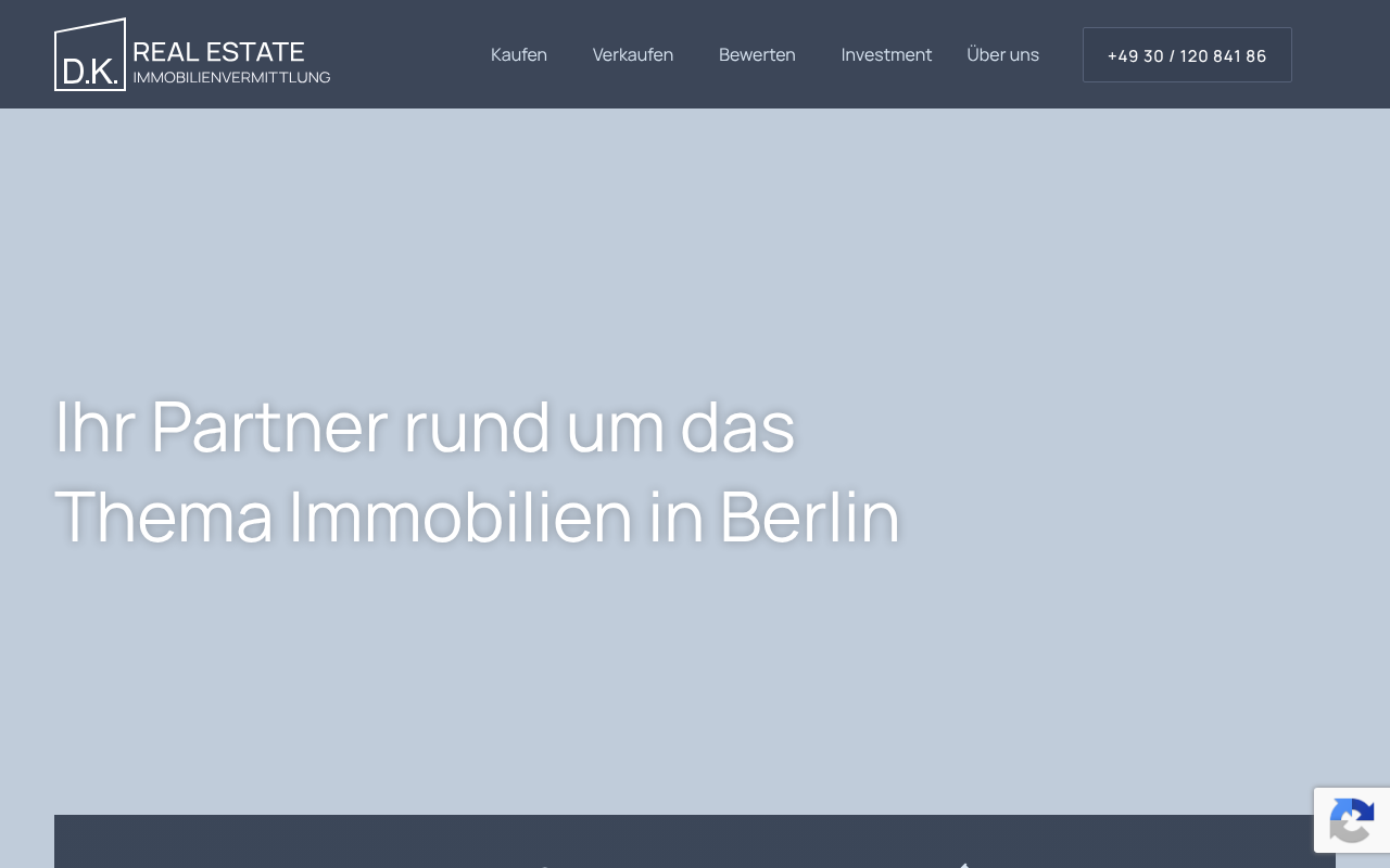 D.K. Real Estate GmbH Immobilienvermittlung screenshot