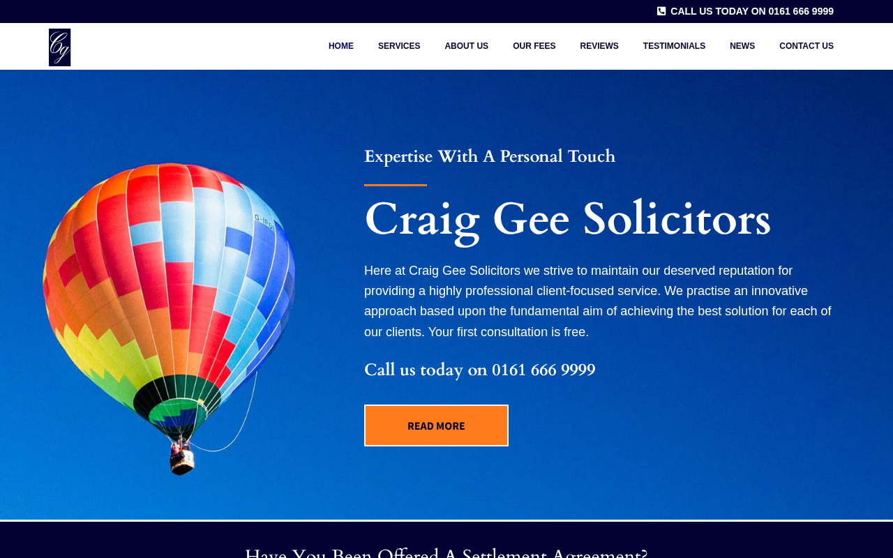 Craig Gee Solicitors Ltd screenshot