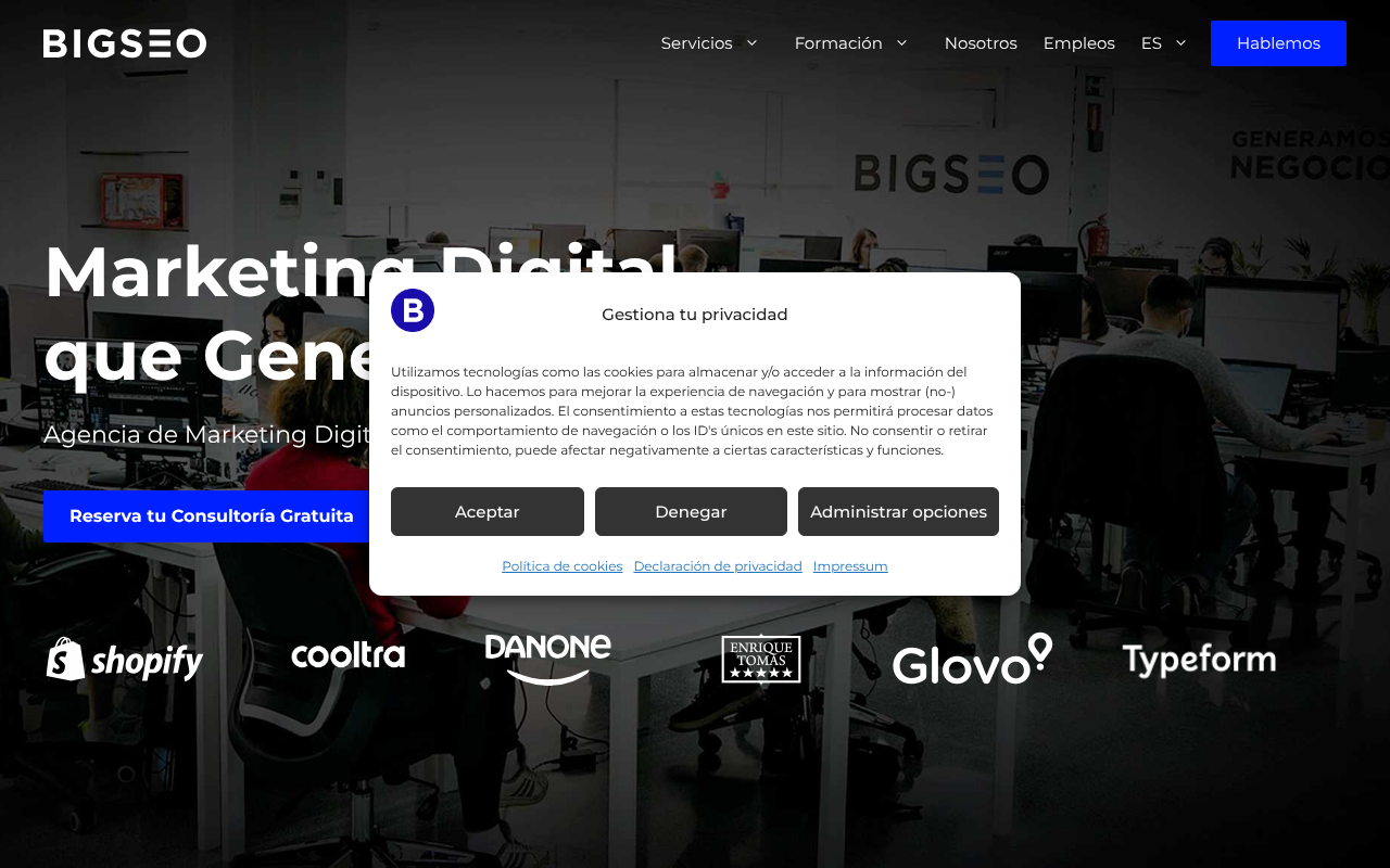 BIGSEO Barcelona | Digital Marketing Agency screenshot