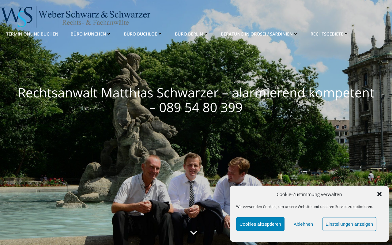 Rechtsanwalt Matthias Schwarzer screenshot