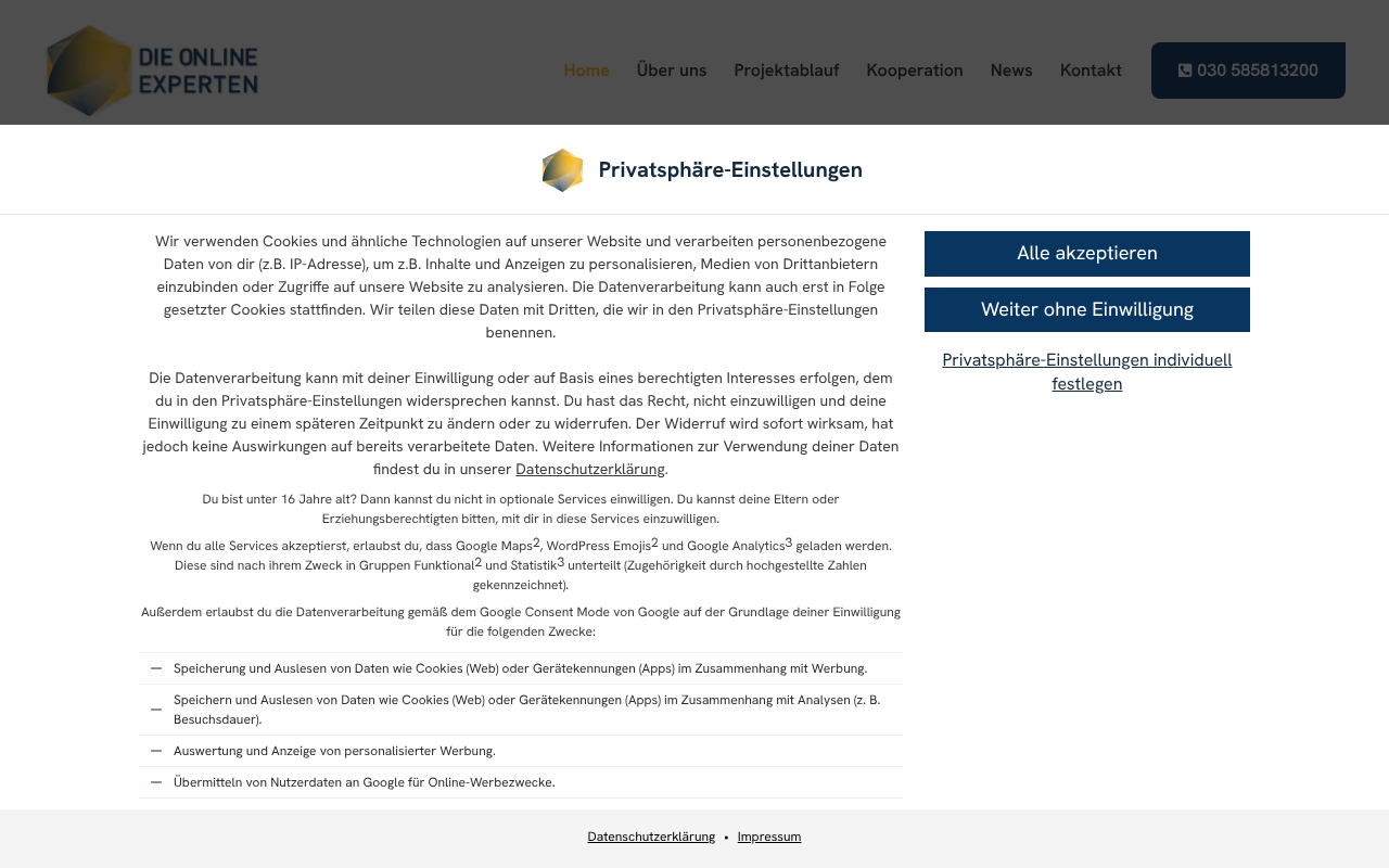 Die Online Experten 4u GmbH screenshot