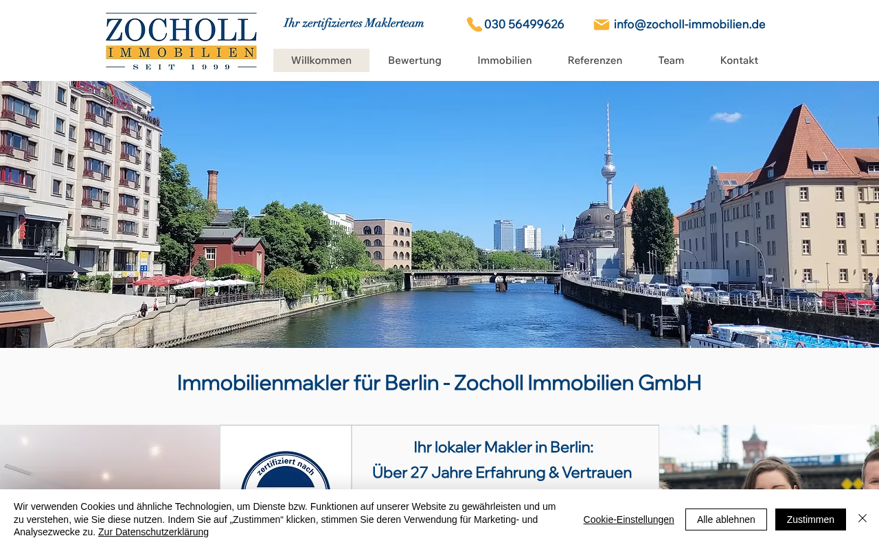Zocholl Immobilien GmbH screenshot