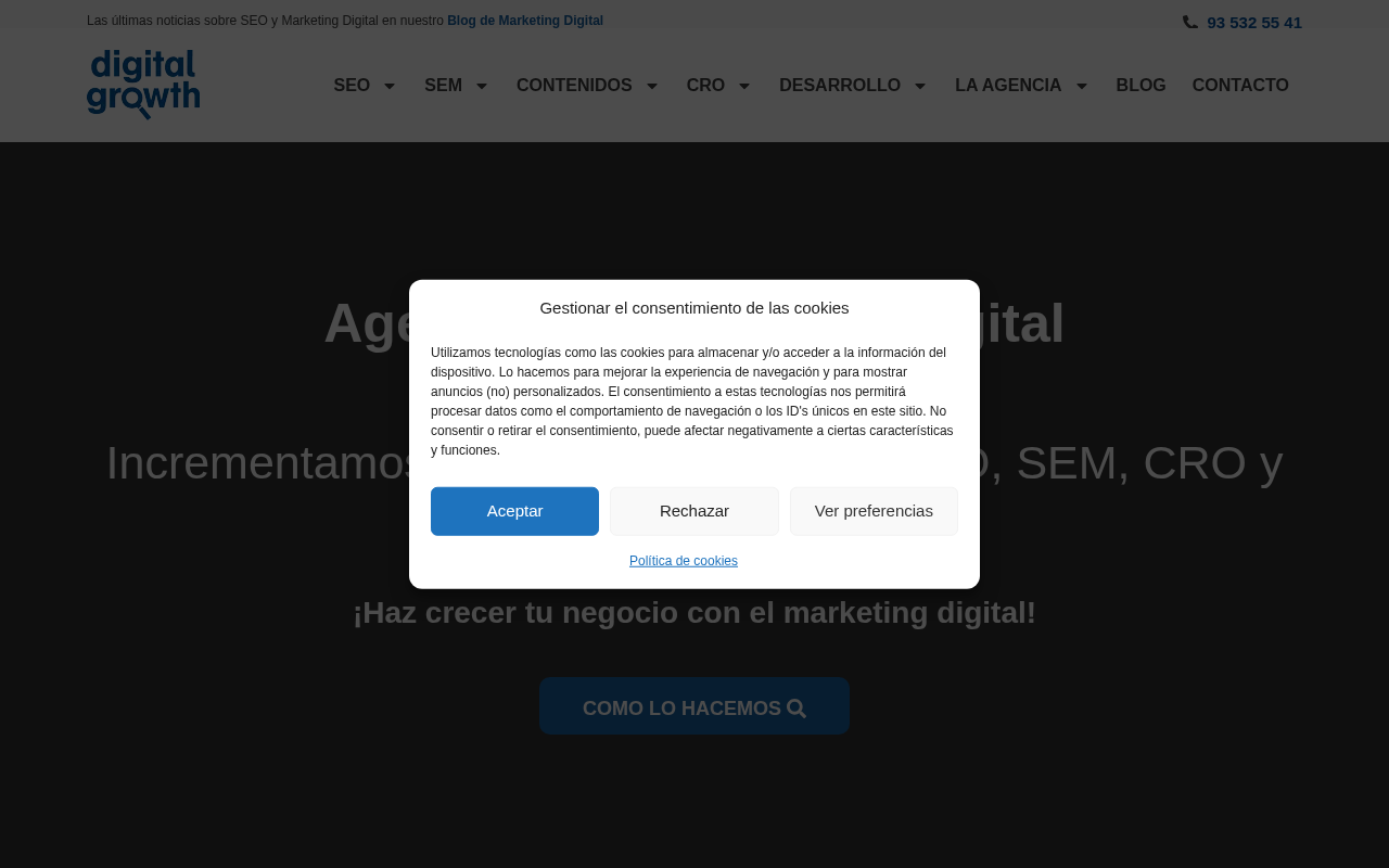 Digitalgrowth | Agencia de Marketing Digital: SEO & SEM screenshot