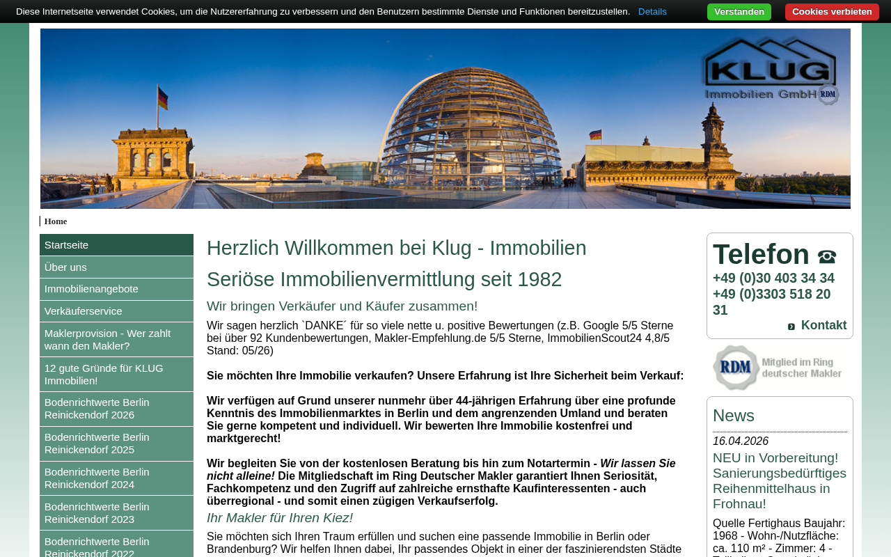 Klug Immobilien GmbH screenshot