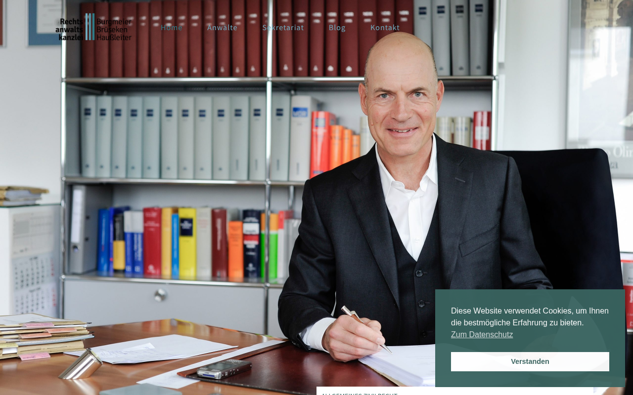 Rechtsanwaltskanzlei Burgmeier, Brüseken, Haußleiter screenshot
