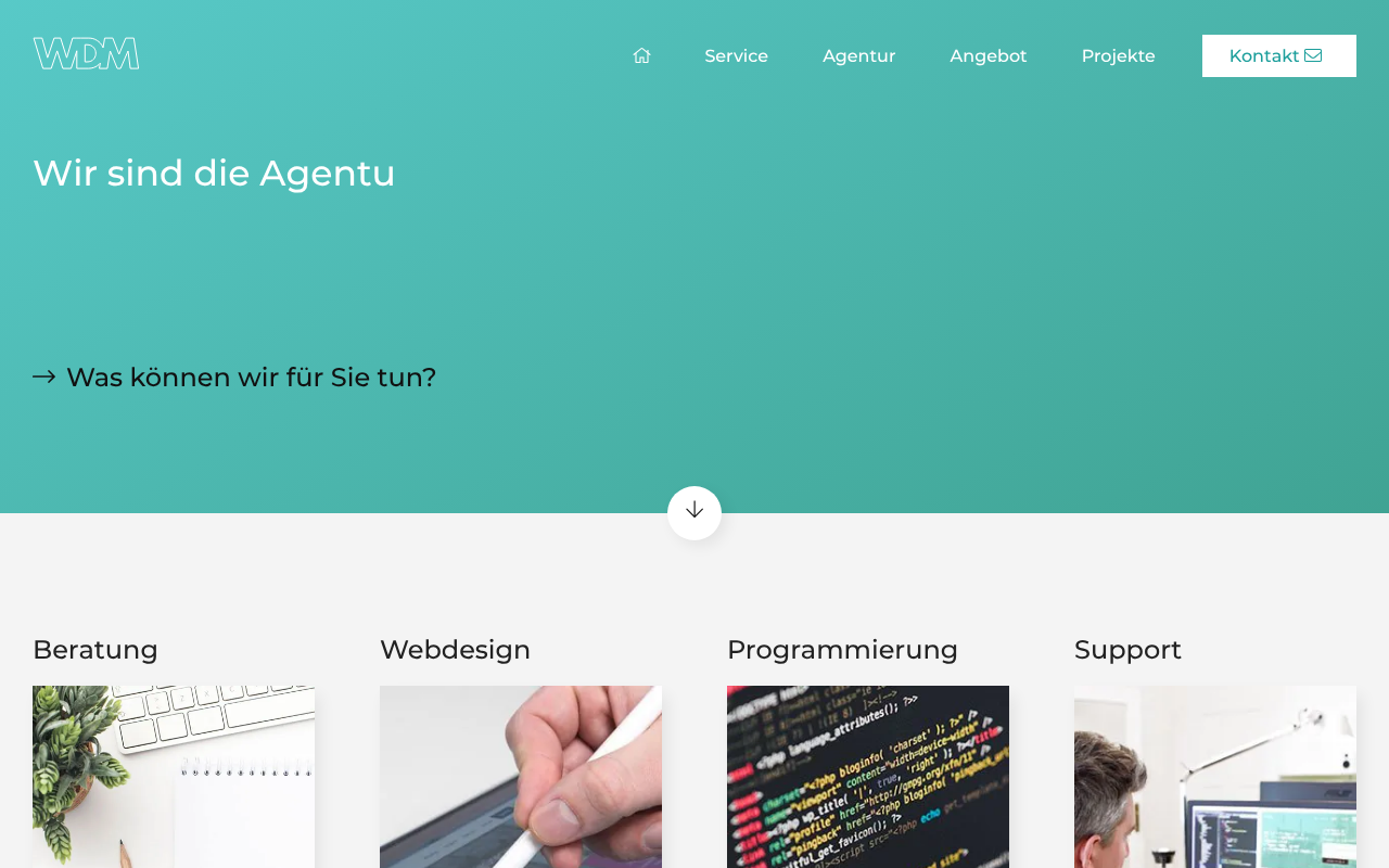 WDM Webdesign München screenshot
