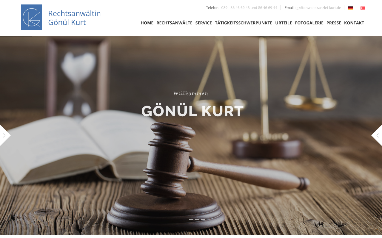 Anwaltskanzlei Gönül Kurt screenshot