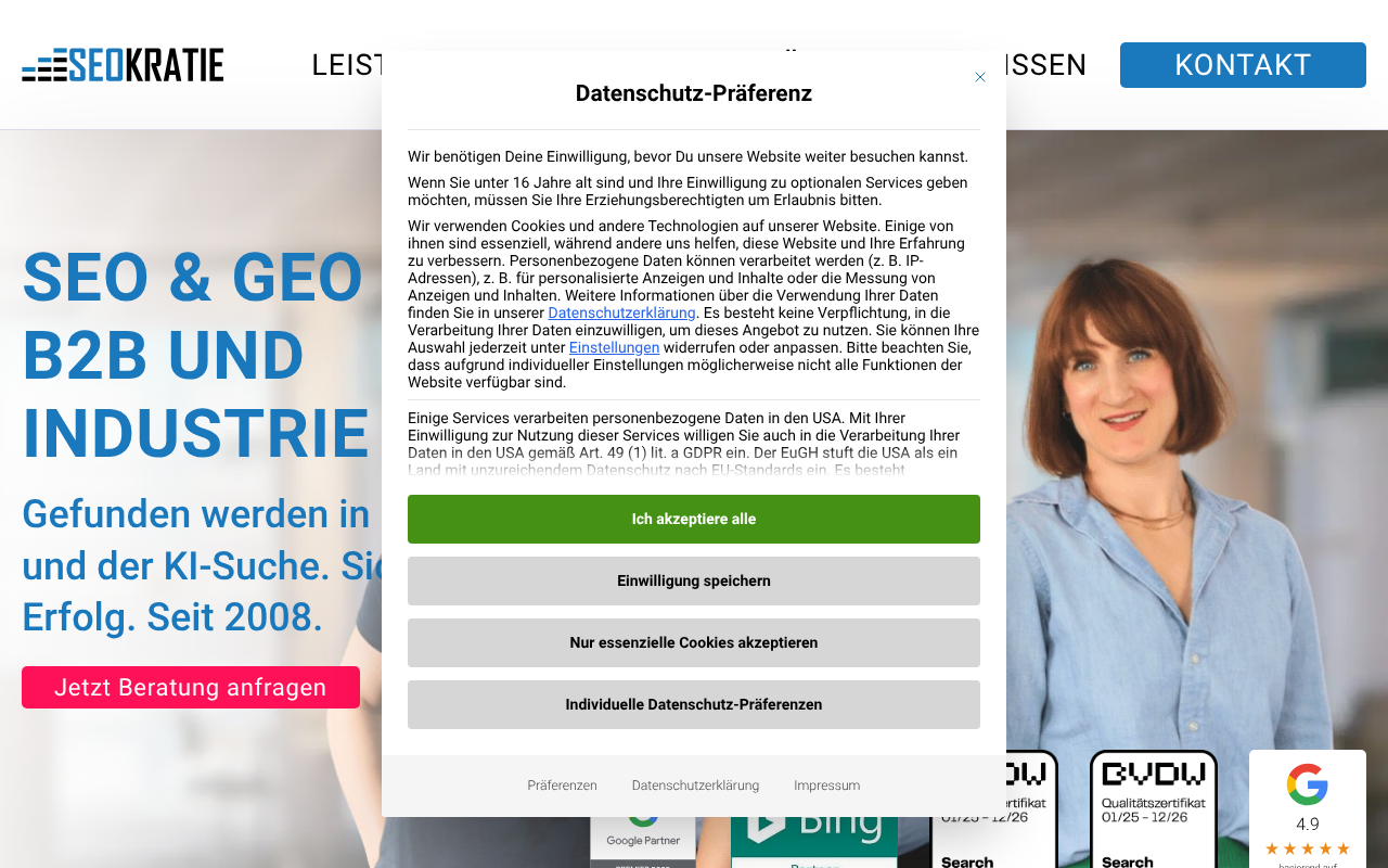 Seokratie GmbH screenshot