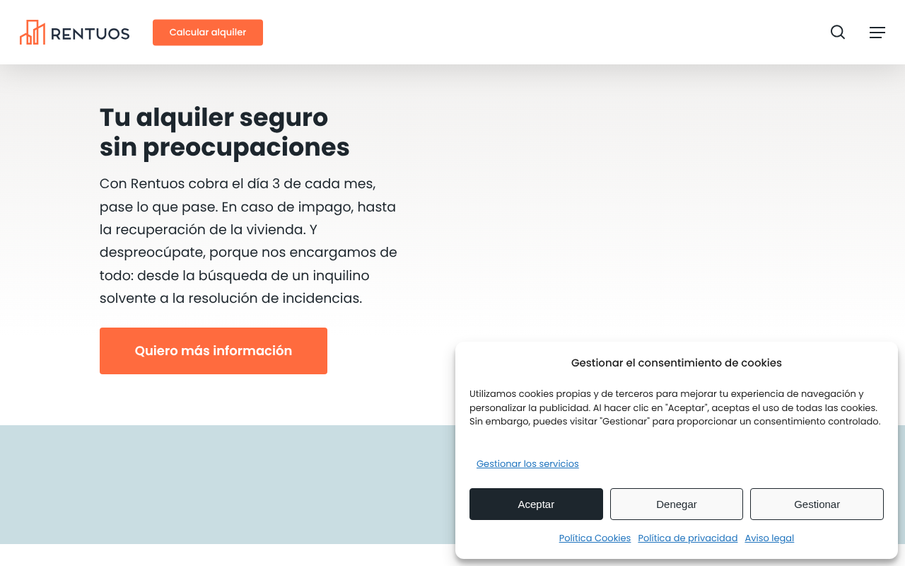 Rentuos - Gestió de Lloguers i Patrimoni Immobiliari a Barcelona screenshot