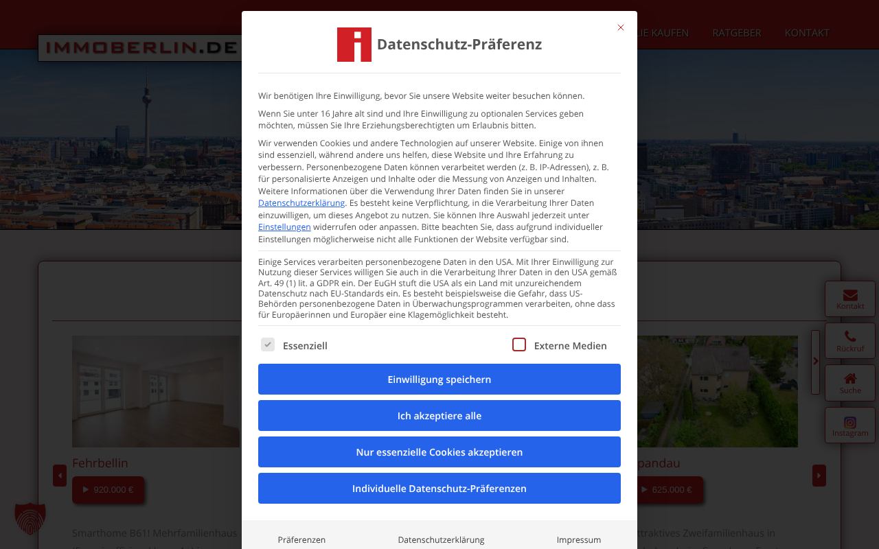 IMMOBERLIN Inhaber Carsten D. Topel — Web Directory