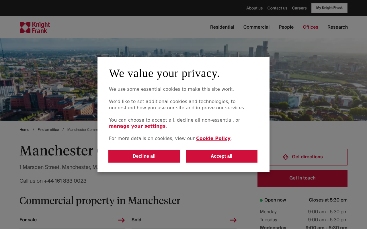 Knight Frank Manchester Commercial Agents