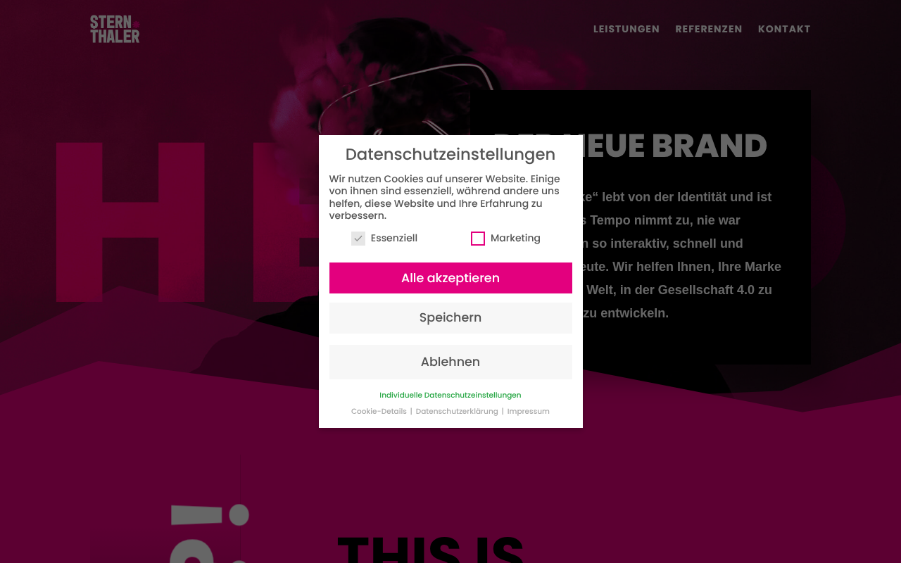 sternthaler brand management screenshot