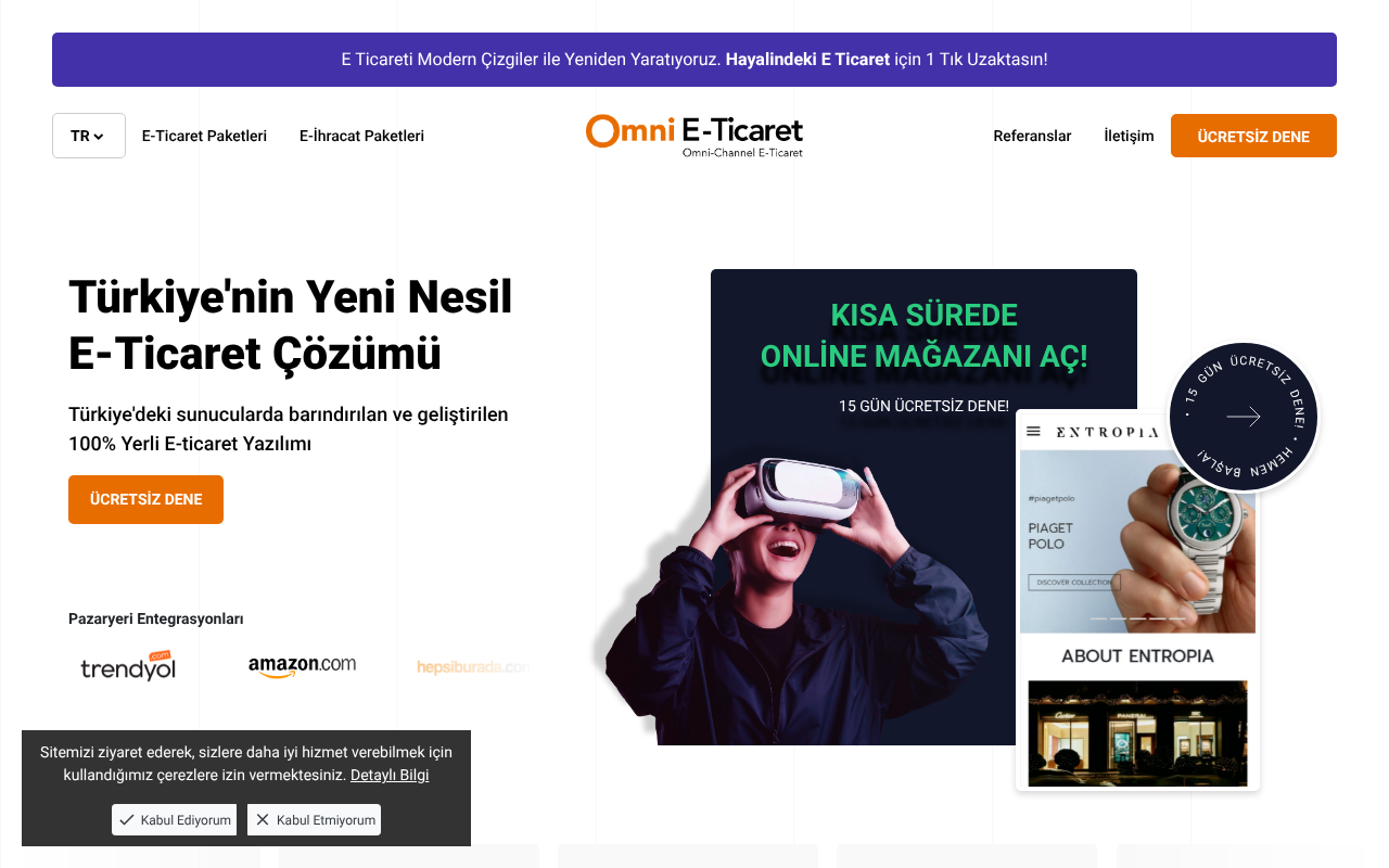 Omni e-Ticaret screenshot