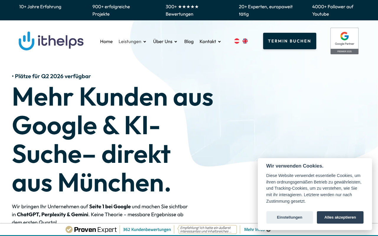 SEO Agentur München | ithelps Digital screenshot