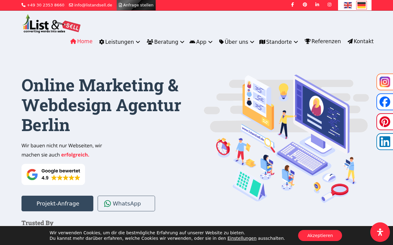 List & Sell GmbH - Webdesign Internet Marketing Agentur Berlin — Web Directory