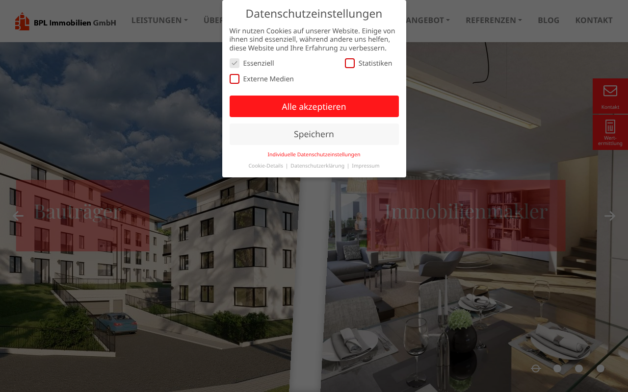 BPL Immobilien GmbH - Ihr Immobilienmakler in München seit 1981. screenshot