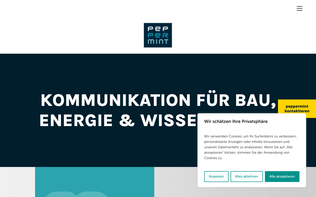 peppermint werbung berlin GmbH screenshot