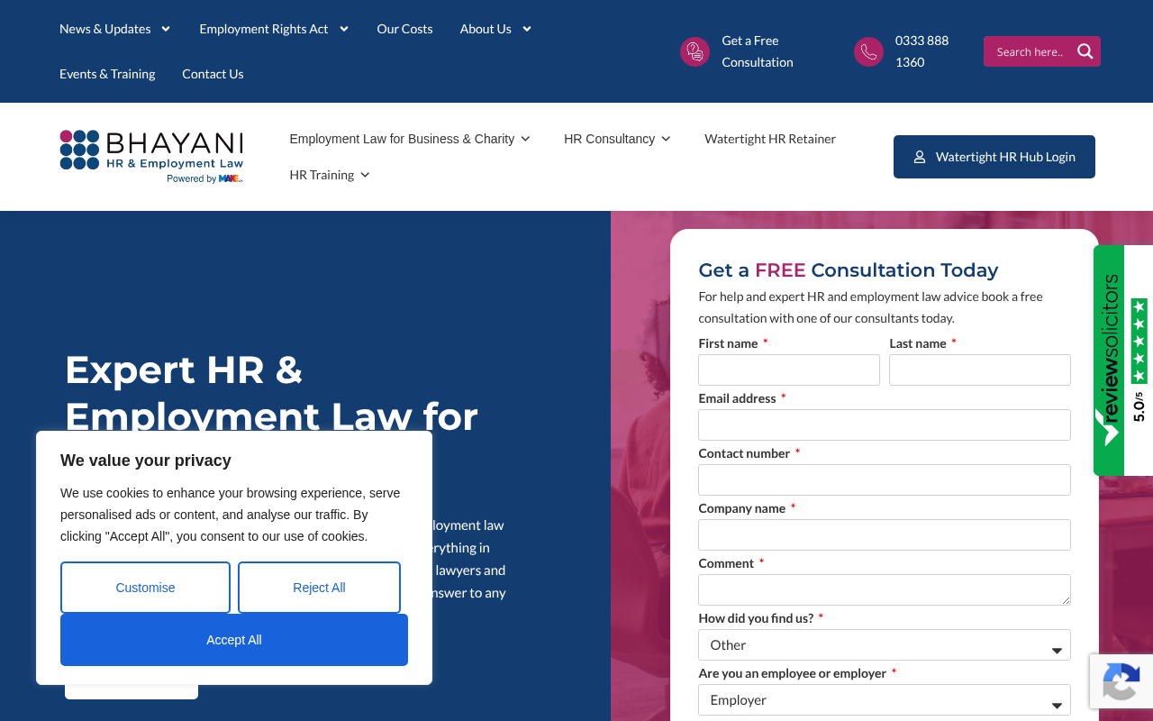 Bhayani HR & Employment Law screenshot