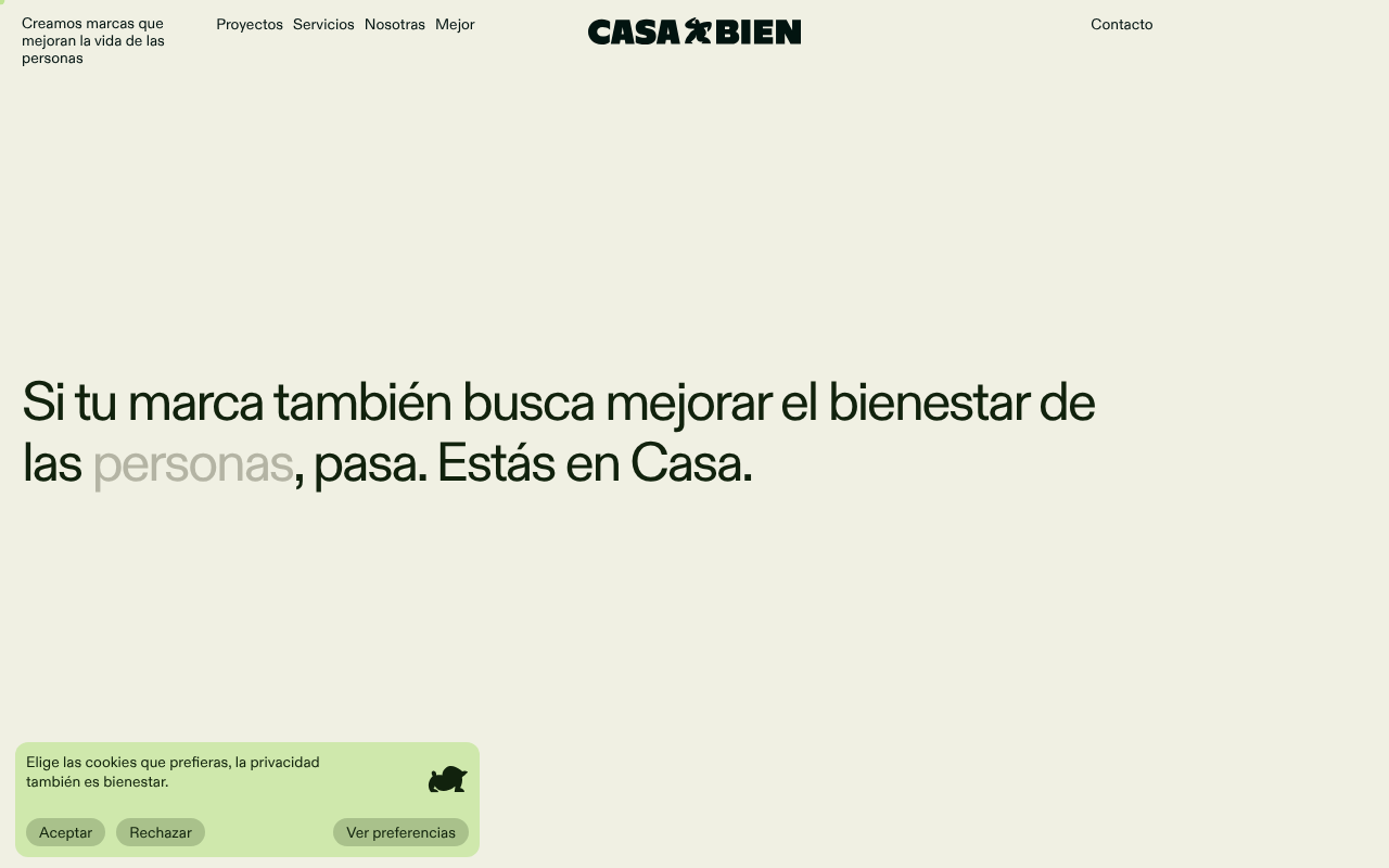 Casa Bien | Agencia de Branding en Barcelona screenshot