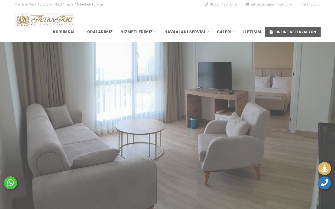 https://www.petraporthotel.com screenshot