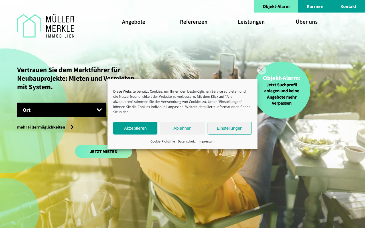 Müller Merkle Immobilien screenshot