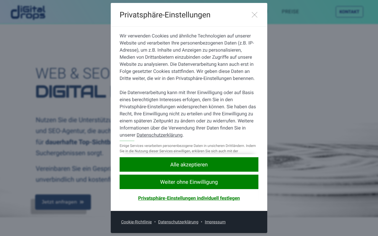 Digital Drops | Web- & SEO-Agentur Berlin screenshot