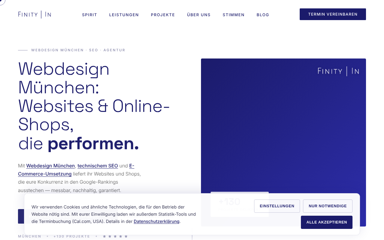 Finity In | Webdesign, SEO und Webagentur München — Web Directory