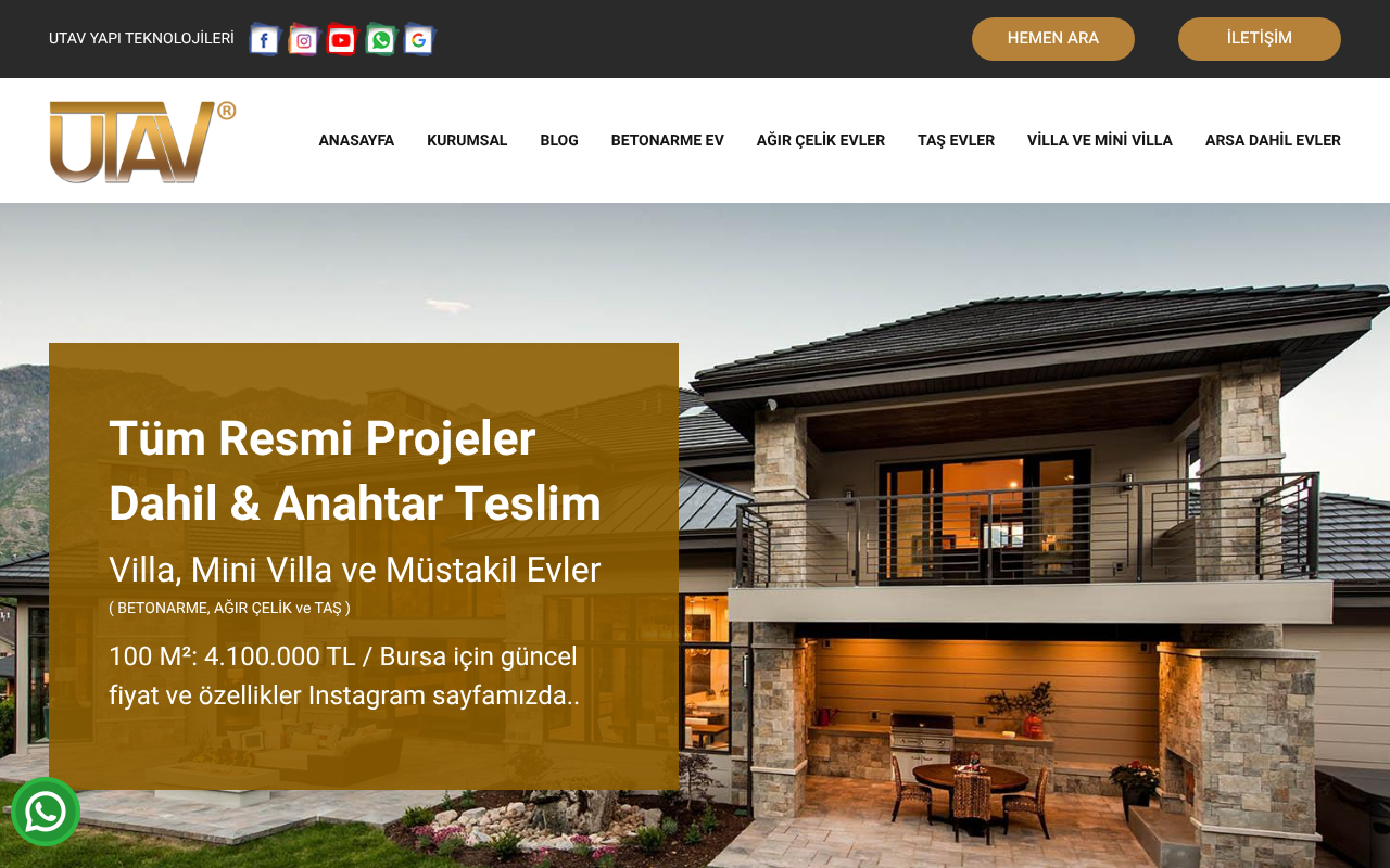 https://www.utav.com.tr screenshot