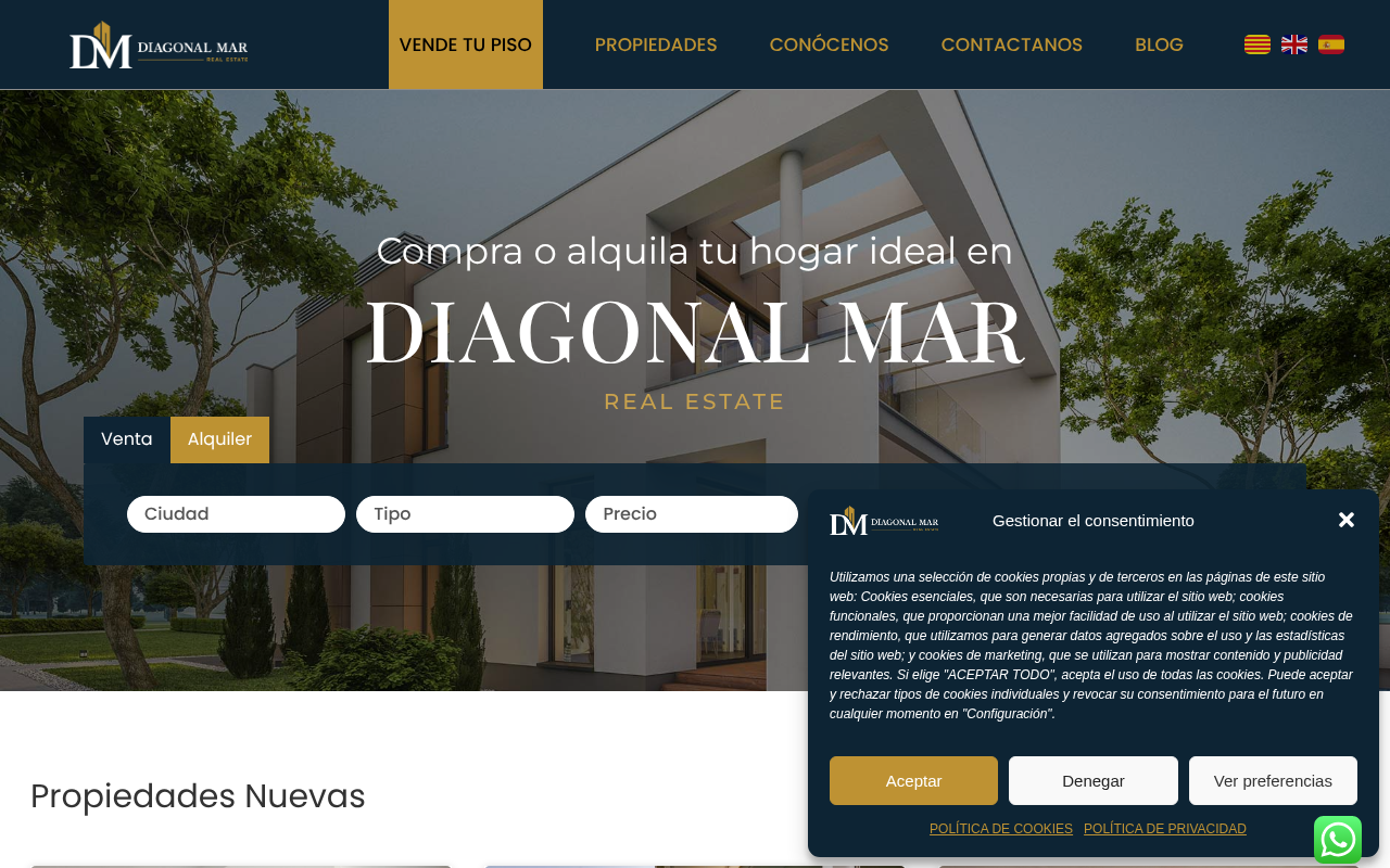 Agencia Inmobiliaria Diagonal Mar Real Estate, en Barcelona, Besós y Maresme screenshot