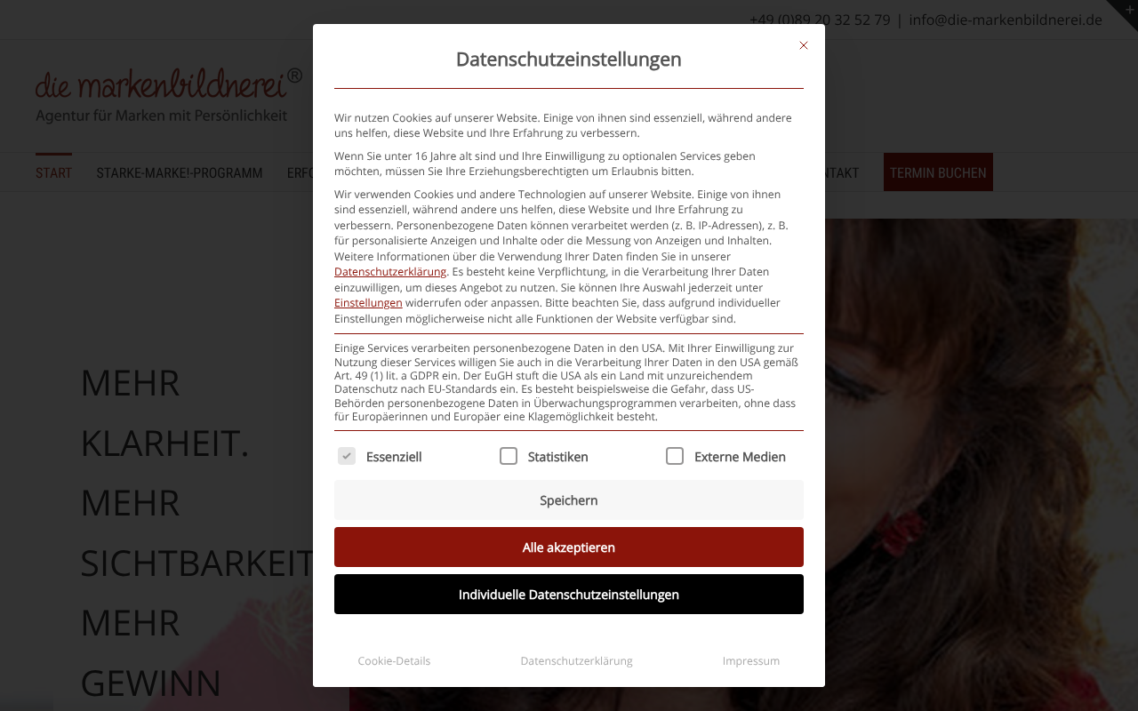 Die Markenbildnerei - Branding-und Designagentur screenshot