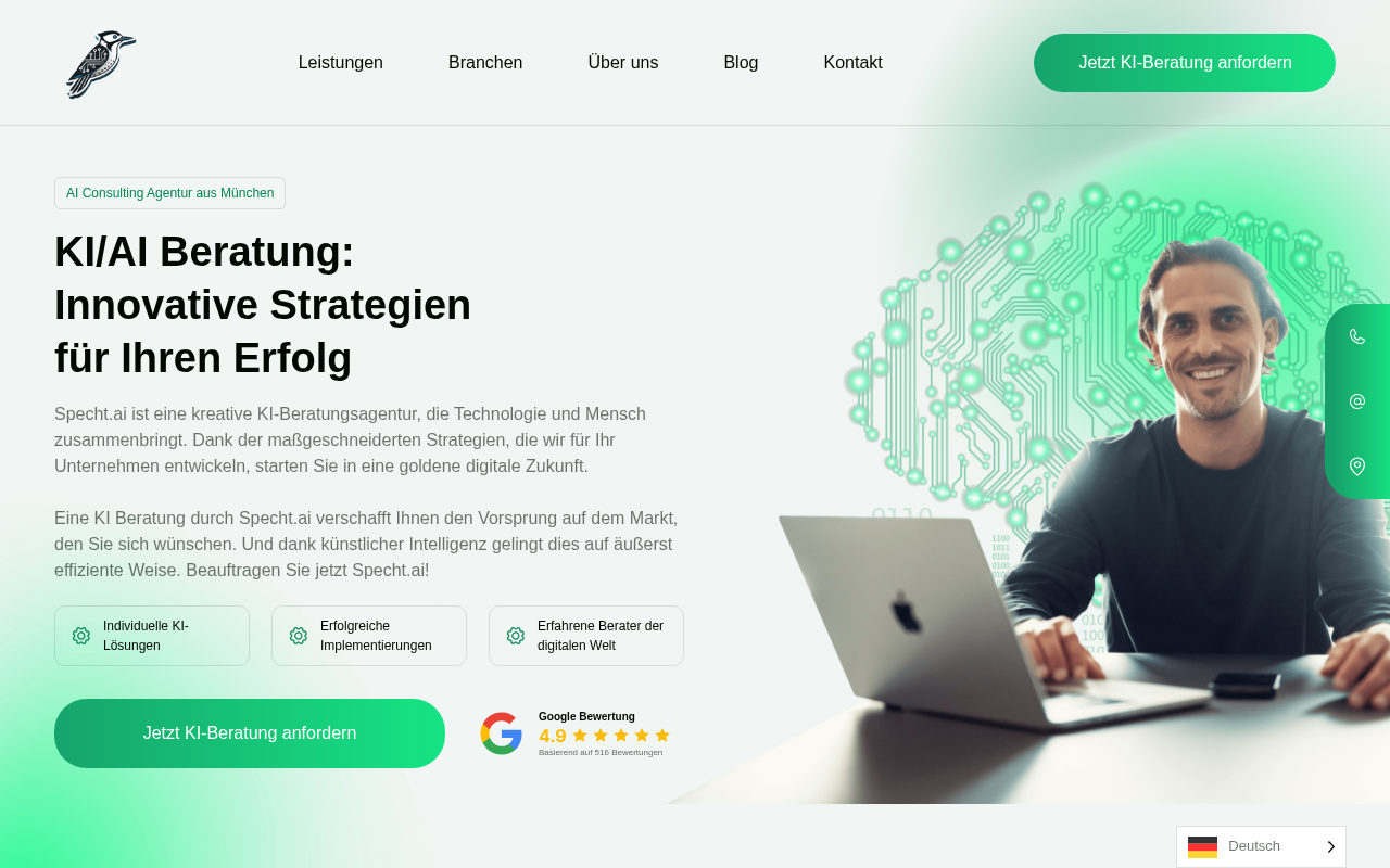 specht.ai | KI Beratungs-Agentur München screenshot